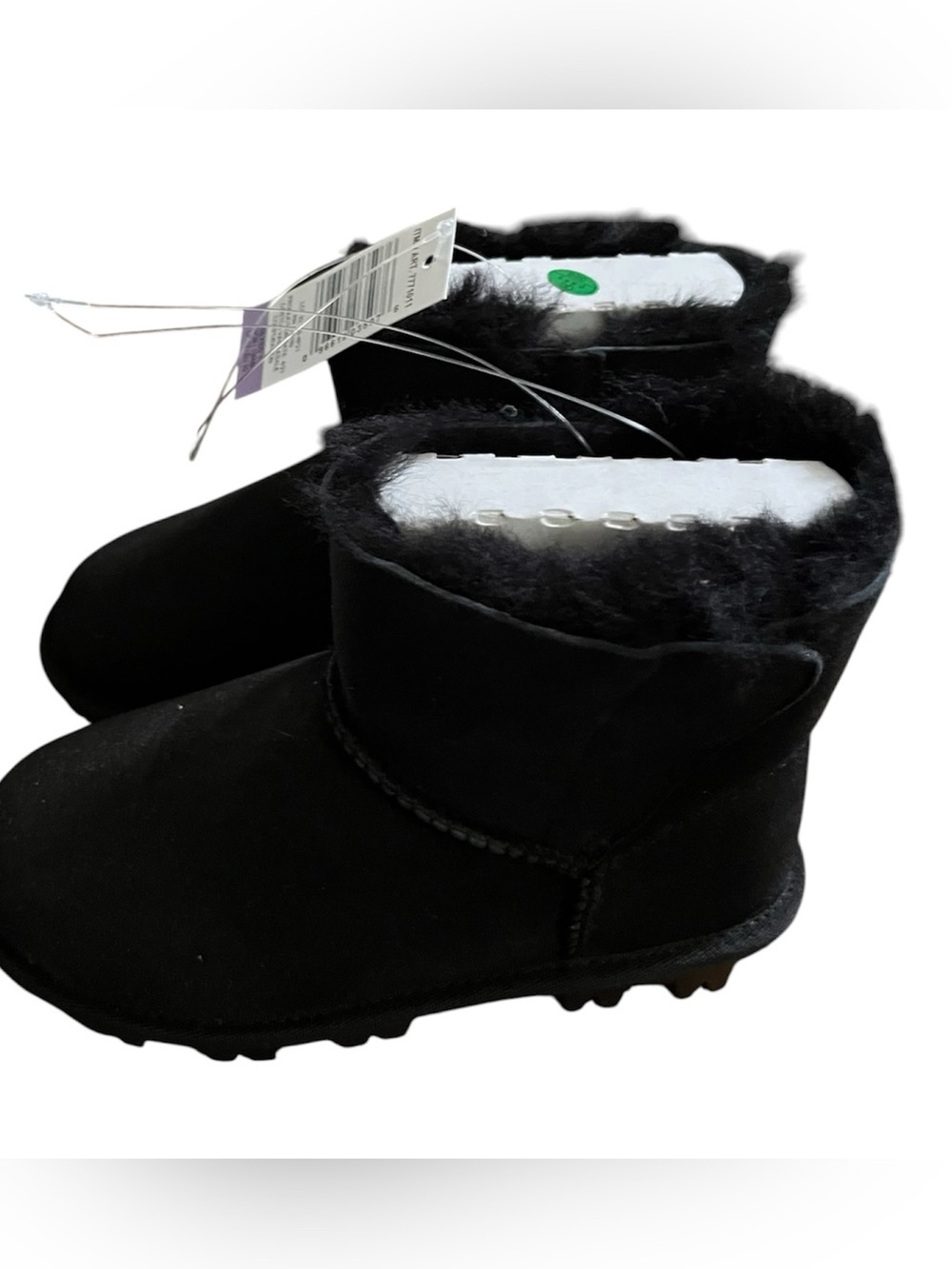 Kirklands Black Faux Fur Lined Kids Boots